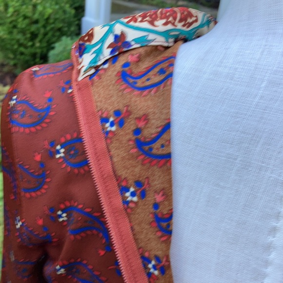 Vintage jersey dress The Wiley NY paisley s/m - Picture 9 of 16